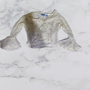 Antilia Club Vintage Sheer Floral Ruffled Top - Great Condition